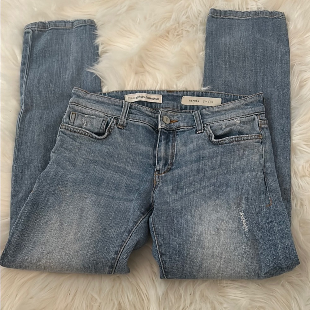 Pilcro and the Letterpress Blue Skinny Jeans Sleek Fit - Hyphen B3 - Picture 1 of 8
